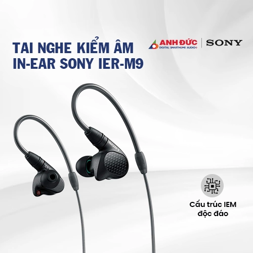 Tai nghe kiểm âm In-Ear Sony IER-M9 (Chính hãng)
