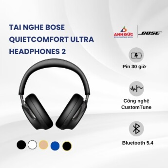 Tai nghe Bose QuietComfort Ultra Headphones 2 | Black (Chính hãng)