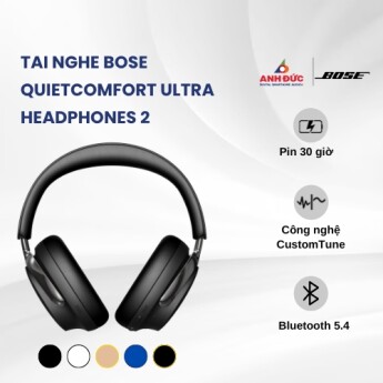Tai nghe Bose QuietComfort Ultra Headphones 2 | Black (Chính hãng)