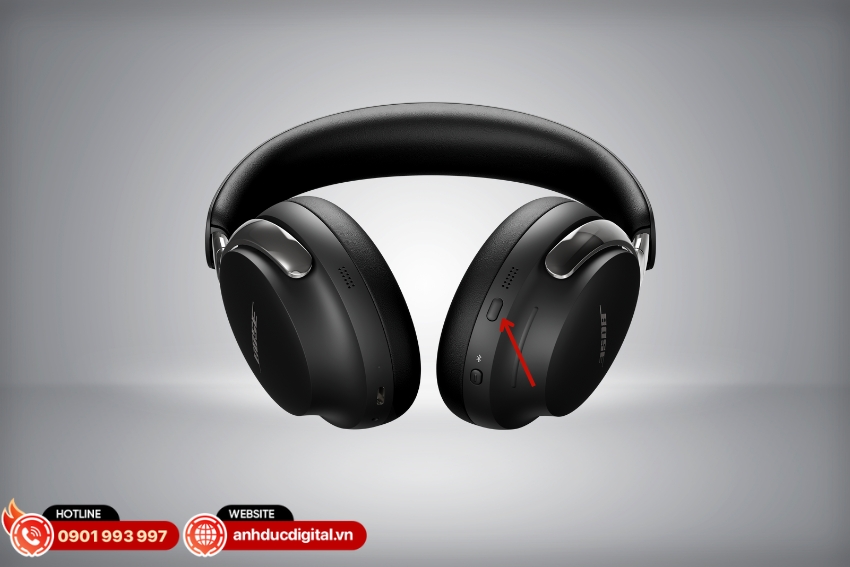 Bose QuietComfort Ultra Headphones 2 cho phép người dùng bật hoặc tắt tính năng chống ồn chủ động