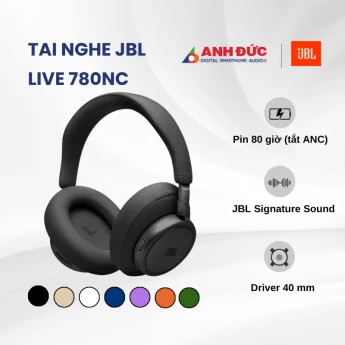Tai nghe JBL Live 780NC | Black (Chính hãng)