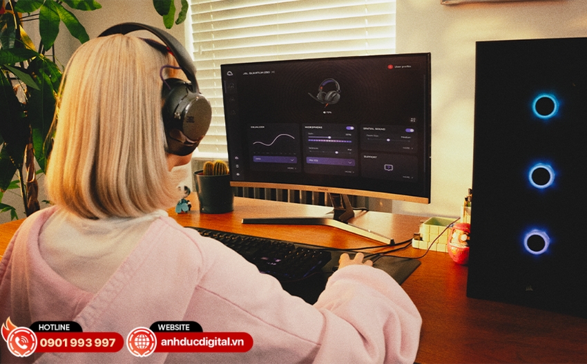 JBL Quantum 250 hỗ trợ phần mềm JBL QuantumENGINE