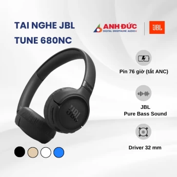 Tai nghe JBL Tune 680NC | Black (Chính hãng)