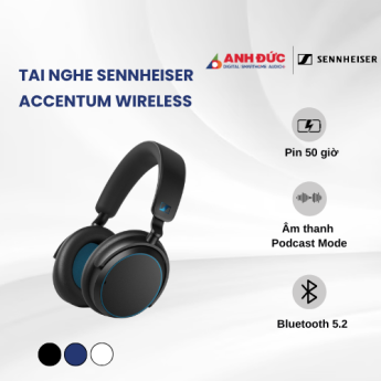 Tai Nghe Sennheiser ACCENTUM Wireless | Blue (Chính hãng)