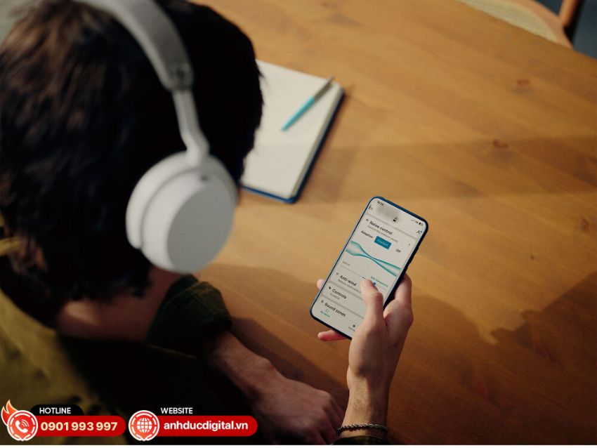 Momentum 5 Wireless hỗ trợ ứng dụng Sennheiser Smart Control Plus tr&ecirc;n cả iOS v&agrave; Android