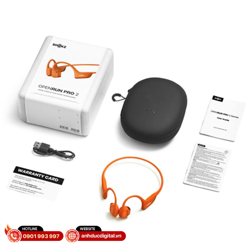 Bên trong hộp Tai nghe truyền dẫn xương Shokz OpenRun Pro 2