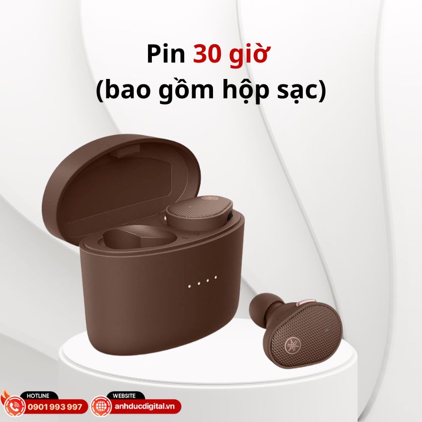 Yamaha TW-E5B có thời lượng pin lên đến 30 giờ