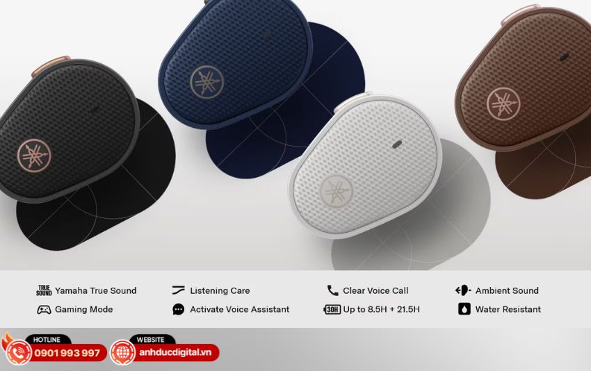 công nghệ cVc (Clear Voice Capture) từ Qualcomm ở tai nghe Yamaha