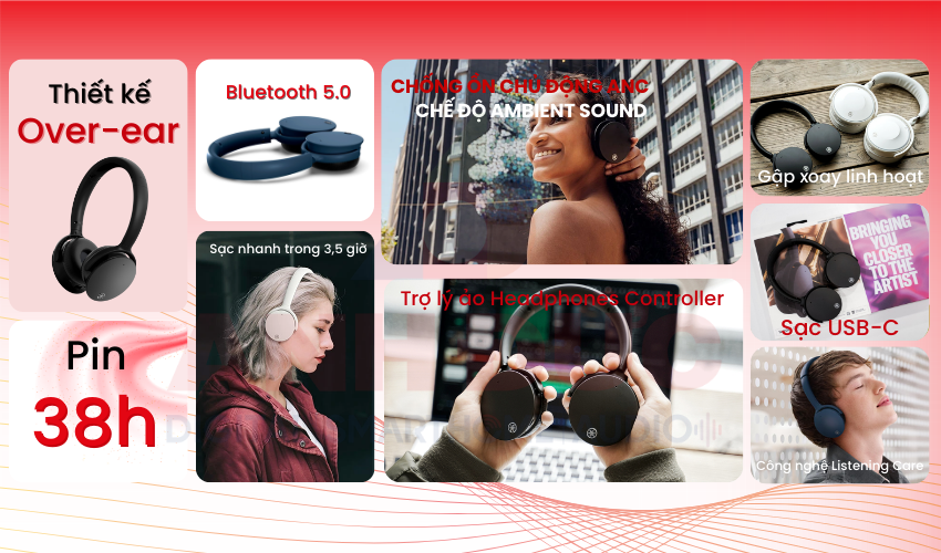 Tai nghe Yamaha YH-E500A chính hãng