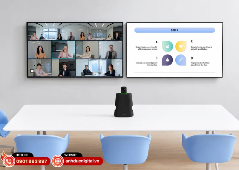 Kandao Meeting Ultra Standard hỗ trợ chia sẻ nội dung qua HDMI, AirPlay v&agrave; Miracast