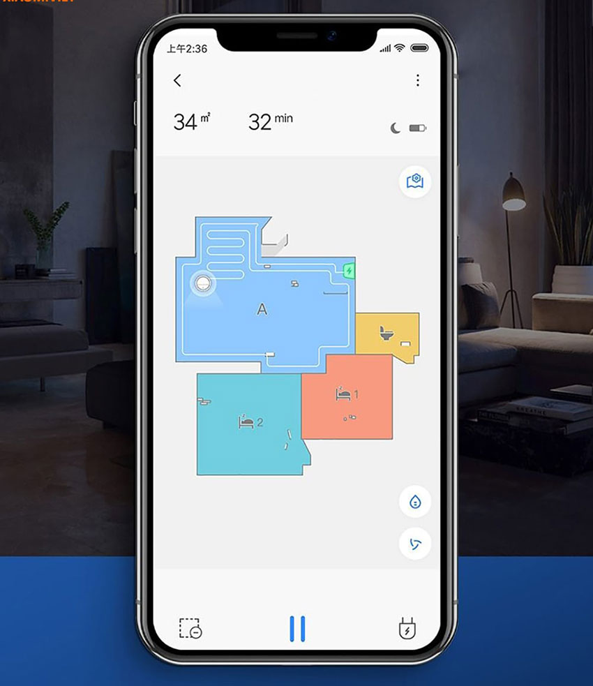 Robot hút bụi lau nhà Dreame D9 14