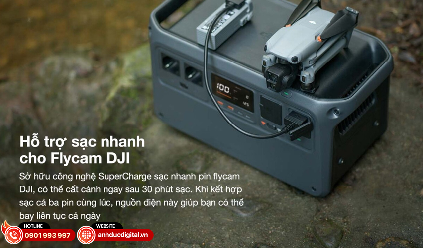 Hỗ trợ sạc nhanh DJI drone