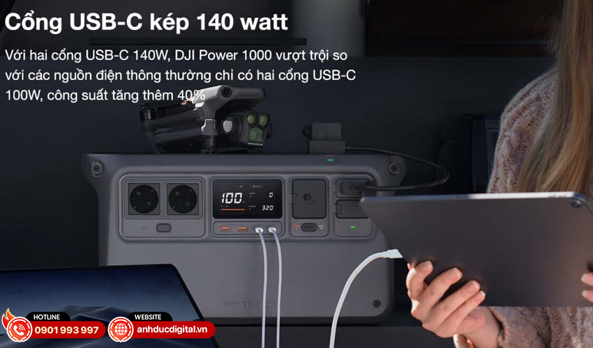Cổng kết nối Dual USB-C
