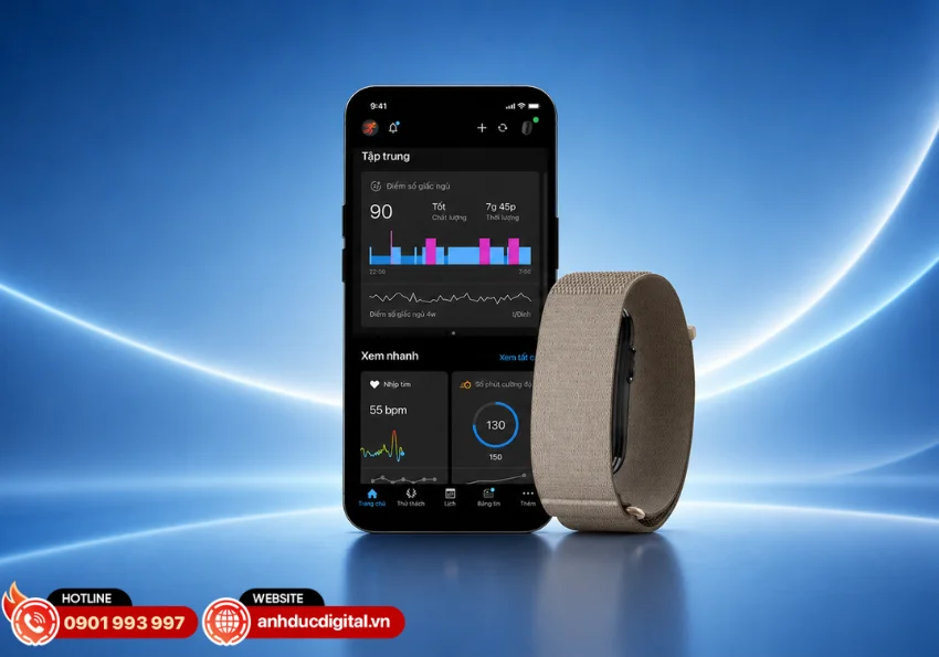Garmin CIRQA kết nối với ứng dụng Garmin Connect giúp người dùng theo dõi toàn bộ dữ liệu sức khỏe và hoạt động trên điện thoại