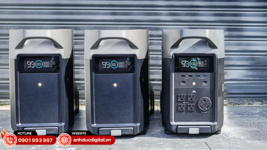 EcoFlow DELTA Pro Smart Extra Battery giúp mở rộng đáng kể thời gian cung cấp điện cho hệ thống DELTA Pro