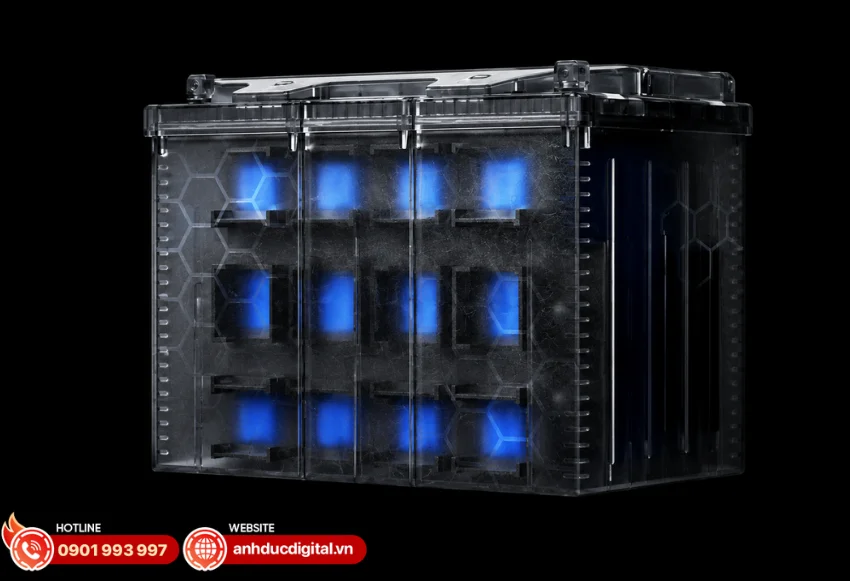 EcoFlow Lithium 12V 100Ah được tích hợp hệ thống quản lý pin X-Guard BMS 100A