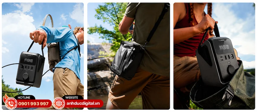 Trạm sạc EcoFlow Trail 300 ph&ugrave; hợp để mang theo trong nhiều hoạt động ngo&agrave;i trời