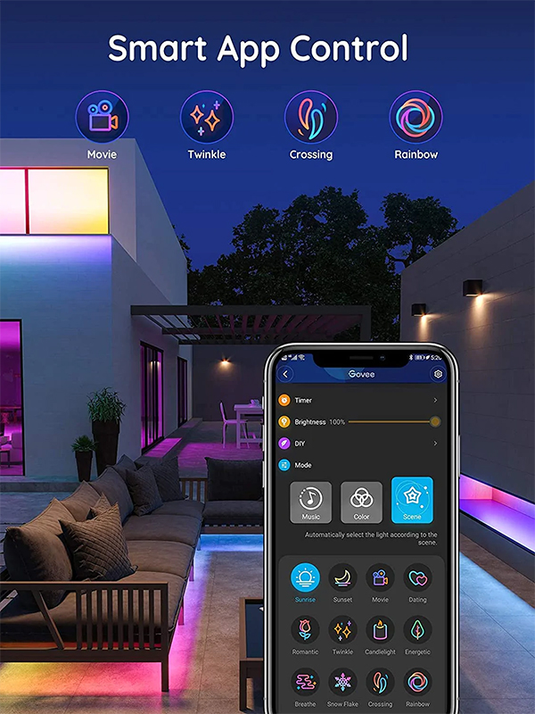 Govee Phantasy Outdoor LED Strip Lights H6171 9