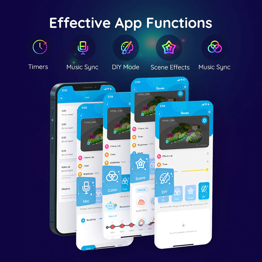 Govee RGBIC Wi-Fi + Bluetooth Outdoor Ground Lights H7050 5