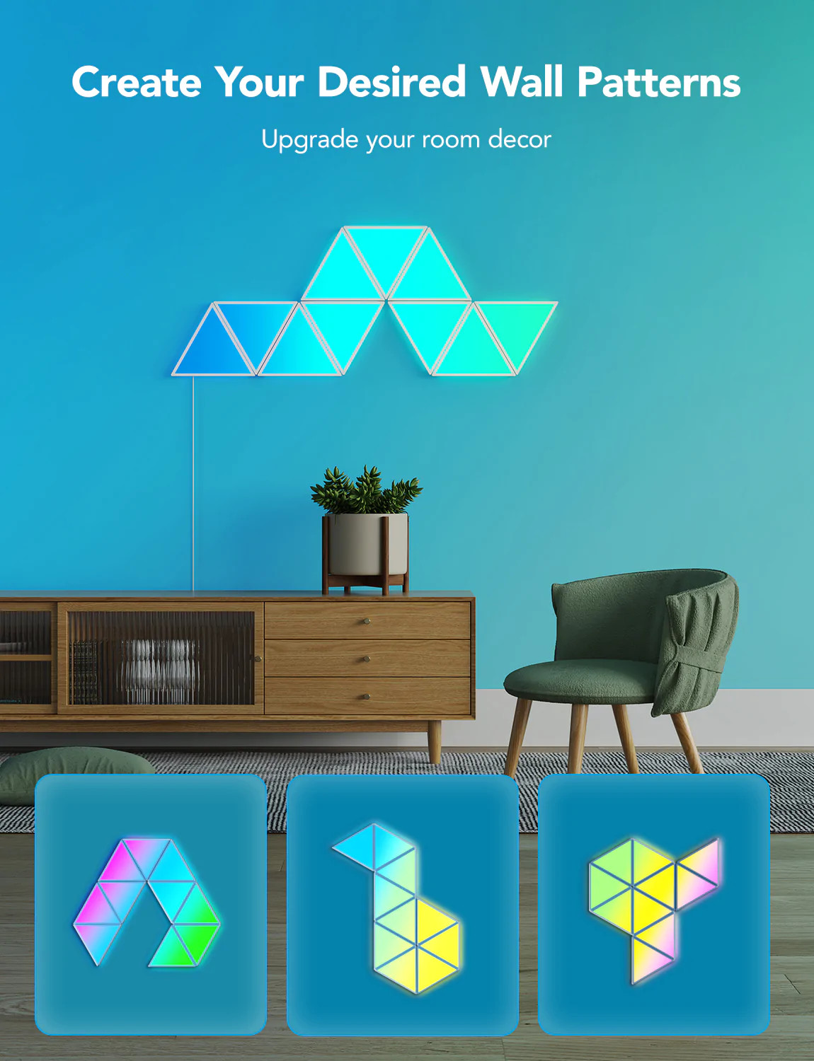 Govee Glide Triangle Light Panels H6067 3