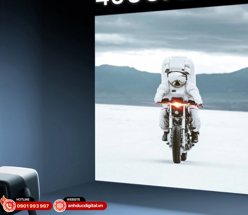 JMGO N1 Ultra 4K sở hữu độ sáng lên đến 2200 CVIA Lumens