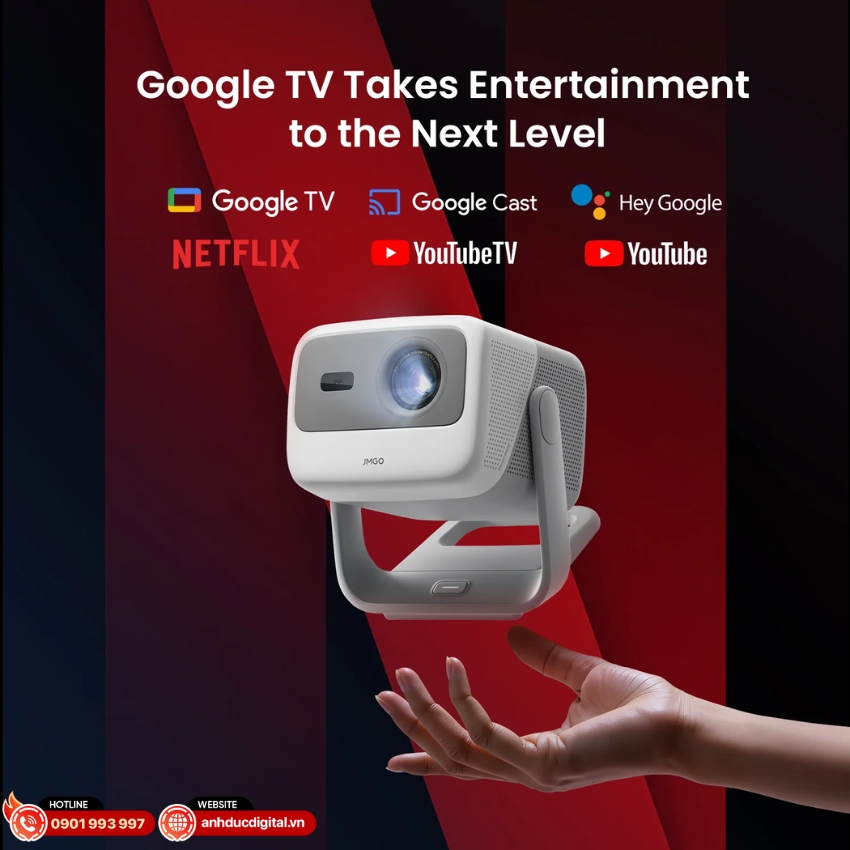 máy chiếu N1s 4K với hệ điều hành Google TV