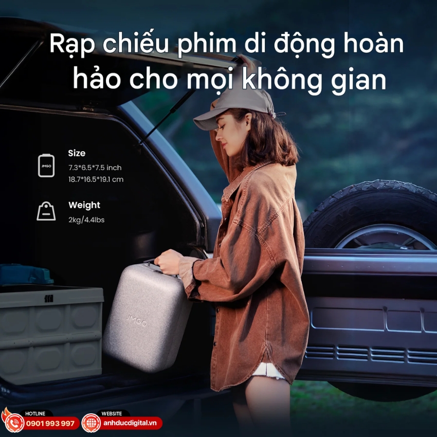 máy chiếu N1s 4K JMGO thiết kế nhỏ gọn