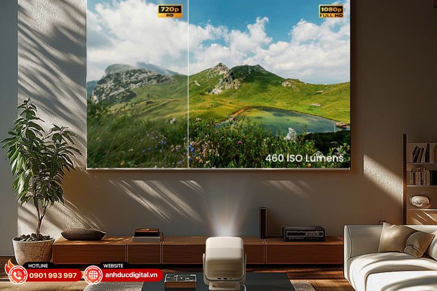 Chất lượng hình ảnh vượt trội của máy chiếu mini JMGO N1S