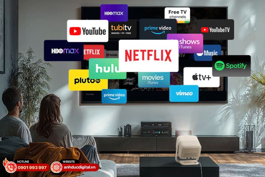 JMGO N1S Nano mini Tương thích ứng dụng Google Play