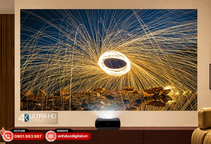 JMGO O2S Ultra được trang bị độ ph&acirc;n giải 4K UHD 3840 &times; 2160