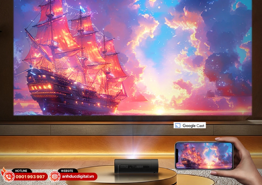 JMGO Picoflix tương tích hệ điều hành Google TV