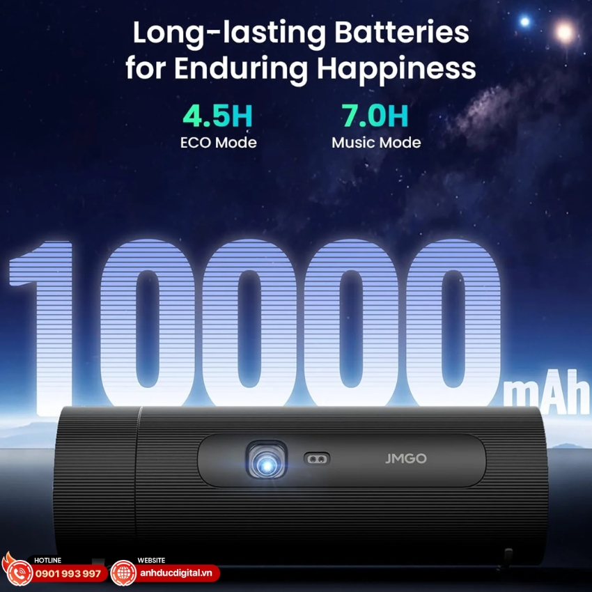 Máy chiếu Picoflix JMGO thời gian sử dụng lâu dài