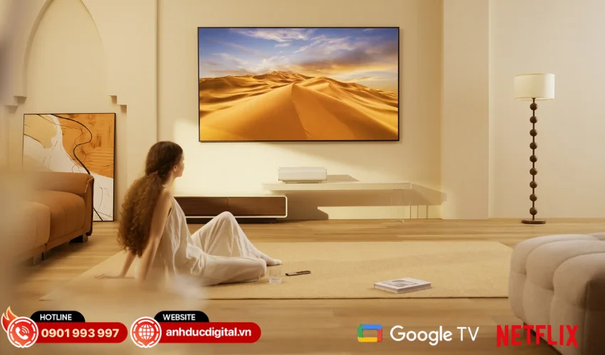 Aura 2 New c&oacute; Google TV hiện đại t&iacute;ch hợp Netflix bản quyền