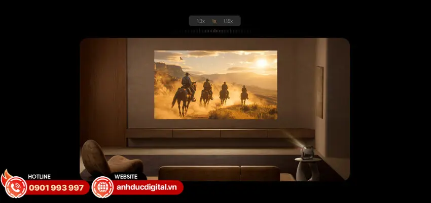 Elfin Flip 4K được trang bị zoom quang học 0,98x &ndash; 1,3x 