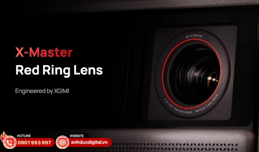 Máy chiếu Xgimi Horizon 20 Max trang bị ống kính X-Master Red Ring cao cấp