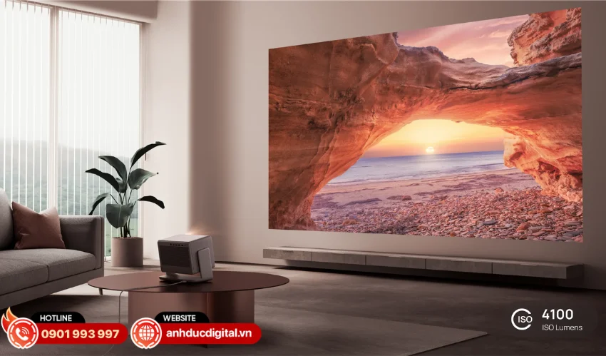 M&aacute;y chiếu XGIMI Horizon 20 Pro được trang bị độ s&aacute;ng l&ecirc;n đến 4100 ISO Lumens 
