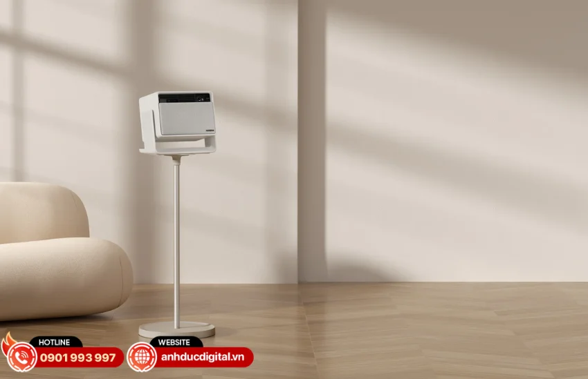 Ch&acirc;n đế XGIMI cho d&ograve;ng Horizon Series sở hữu thiết kế tối giản với đường n&eacute;t gọn g&agrave;ng 