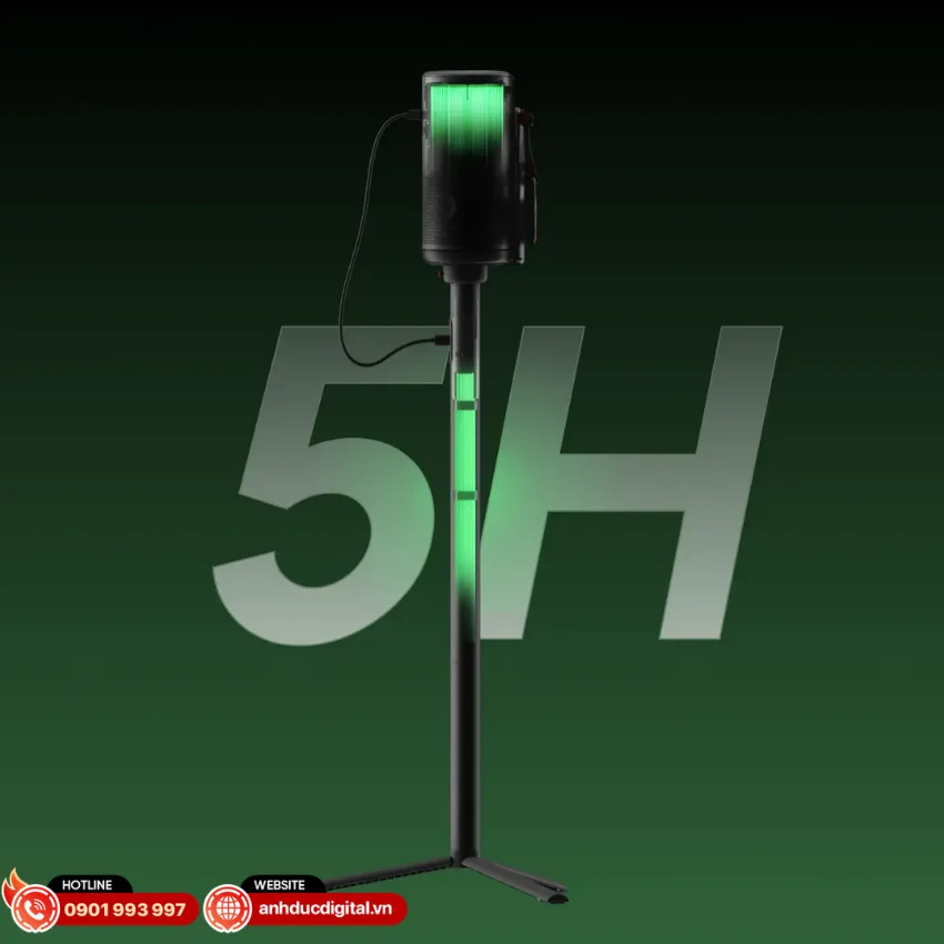 PowerBase được t&iacute;ch hợp vi&ecirc;n pin dung lượng lớn 20.000mAh,