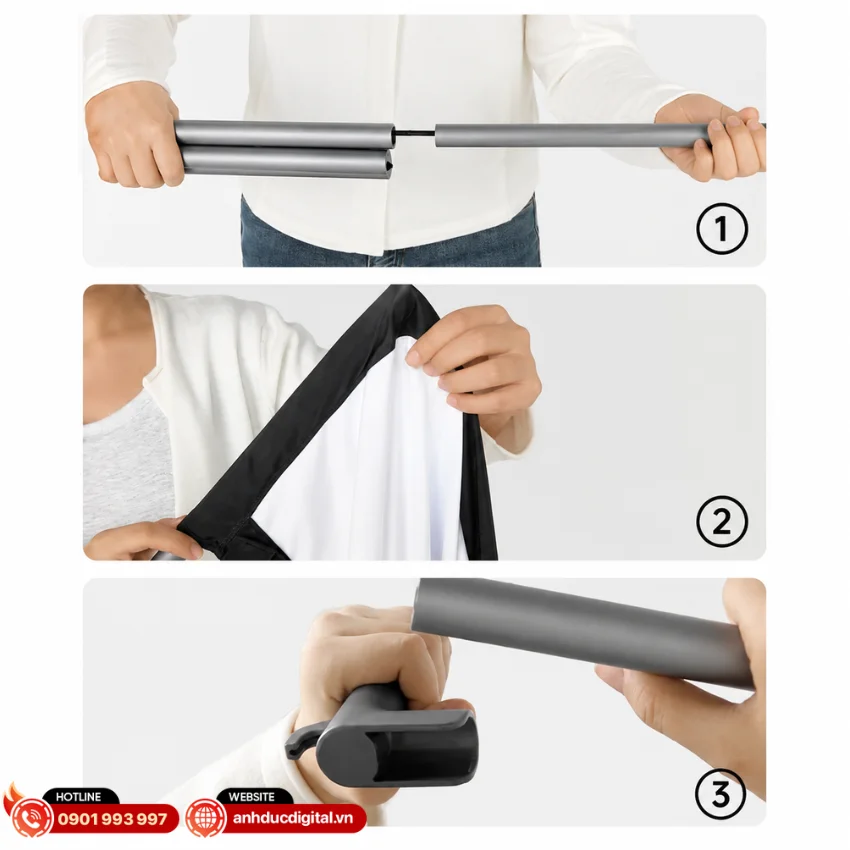 M&agrave;n chiếu di động JMGO sử dụng khung hợp kim nh&ocirc;m 6063-T5 cao cấp
