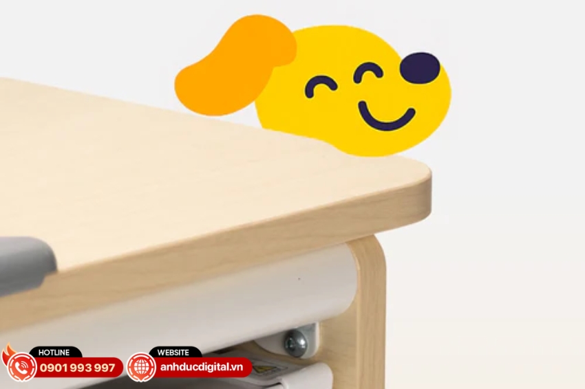 Epione AlphaDesk được thiết kế bo tròn chữ R hạn chế tối đa nguy cơ va chạm