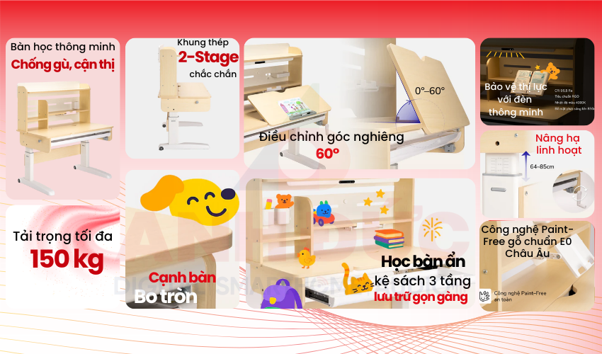 Bàn học thông minh Epione AlphaDesk