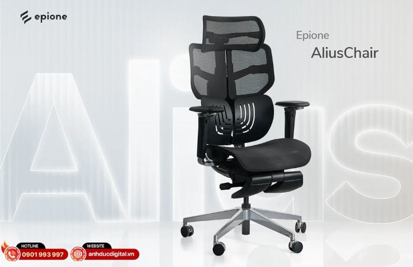 Ghế công thái học Epione AliusChair thiết kế tổng thể cao cấp