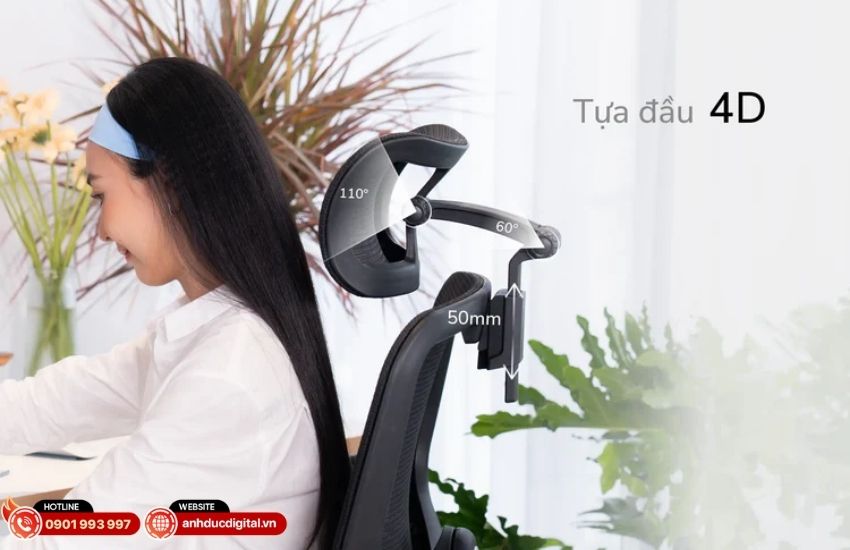 Tựa đầu Pro-Fit 4D ghế FortisChair 2.0