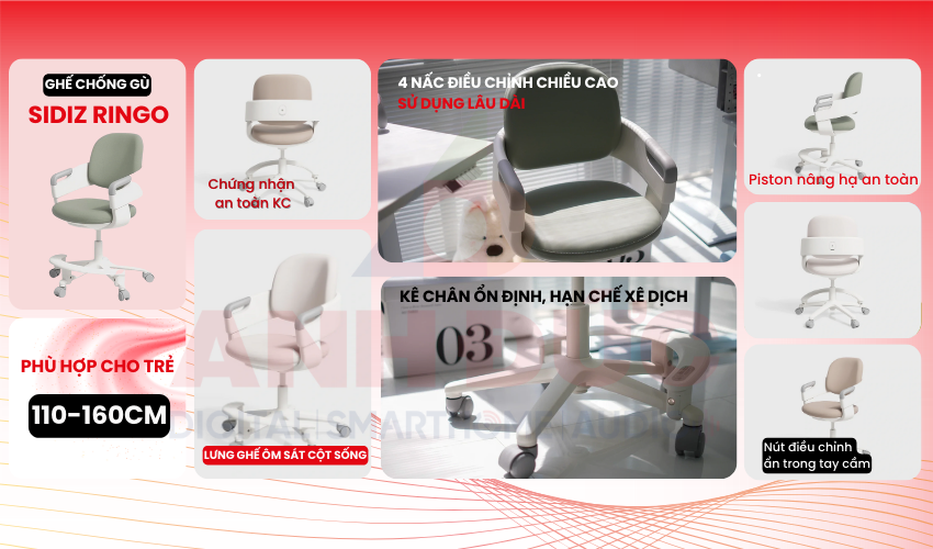 Ghế chống gù SIDIZ Ringo