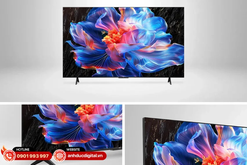 Google Tivi TCL AI 4K P6K sở hữu thiết kế Metal Bezel-Less