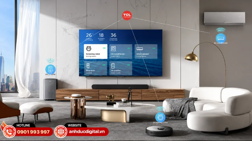 TCL P6K được trang bị đầy đủ các chuẩn kết nối hiện đại
