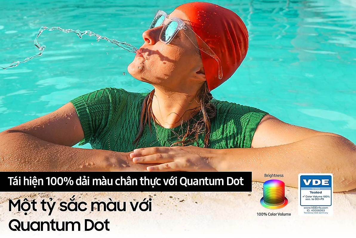 Tái hiện 100% dải màu chân thực với Quantum Dot
