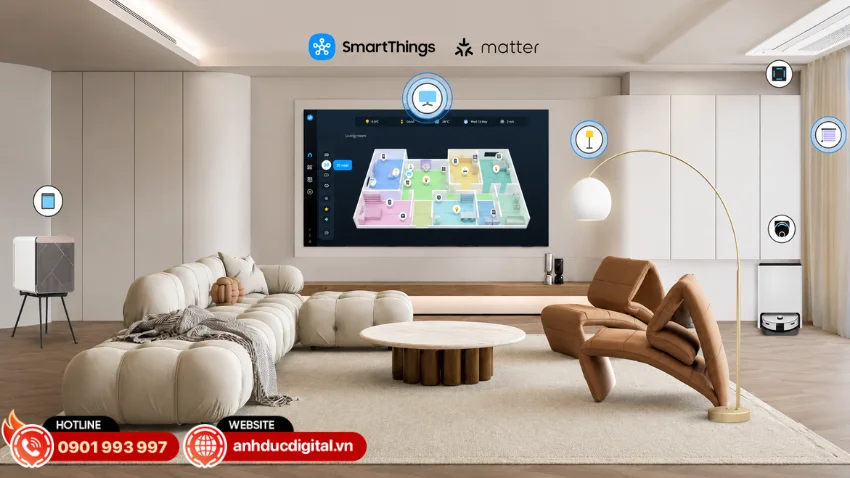 Tivi Samsung Crystal UHD U8500F 4K tích hợp sẵn SmartThings Hub