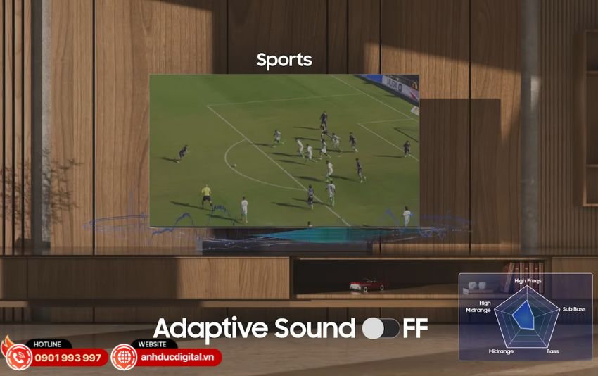 Motion Xcelerator giúp chuyển động trên TV Q6F rõ nét và mượt mà