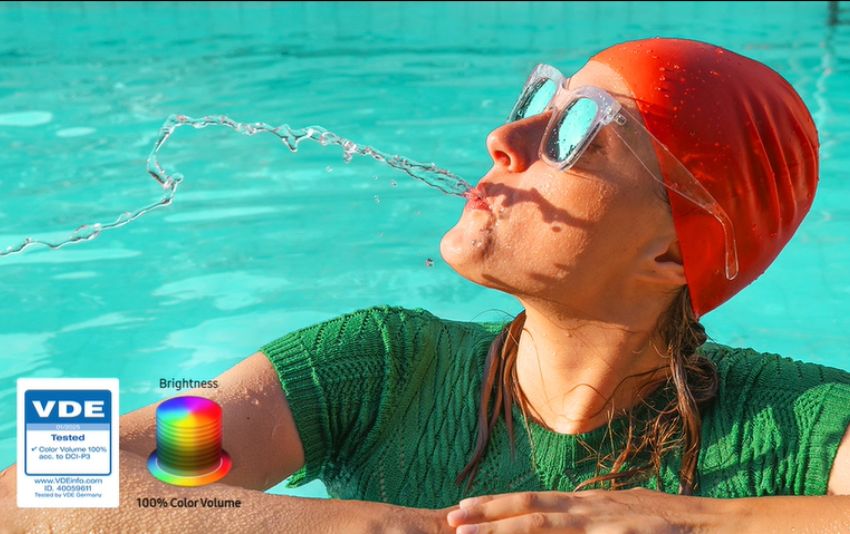 Công nghệ Quantum Dot hiển thị 100% dải màu trên TV QLED